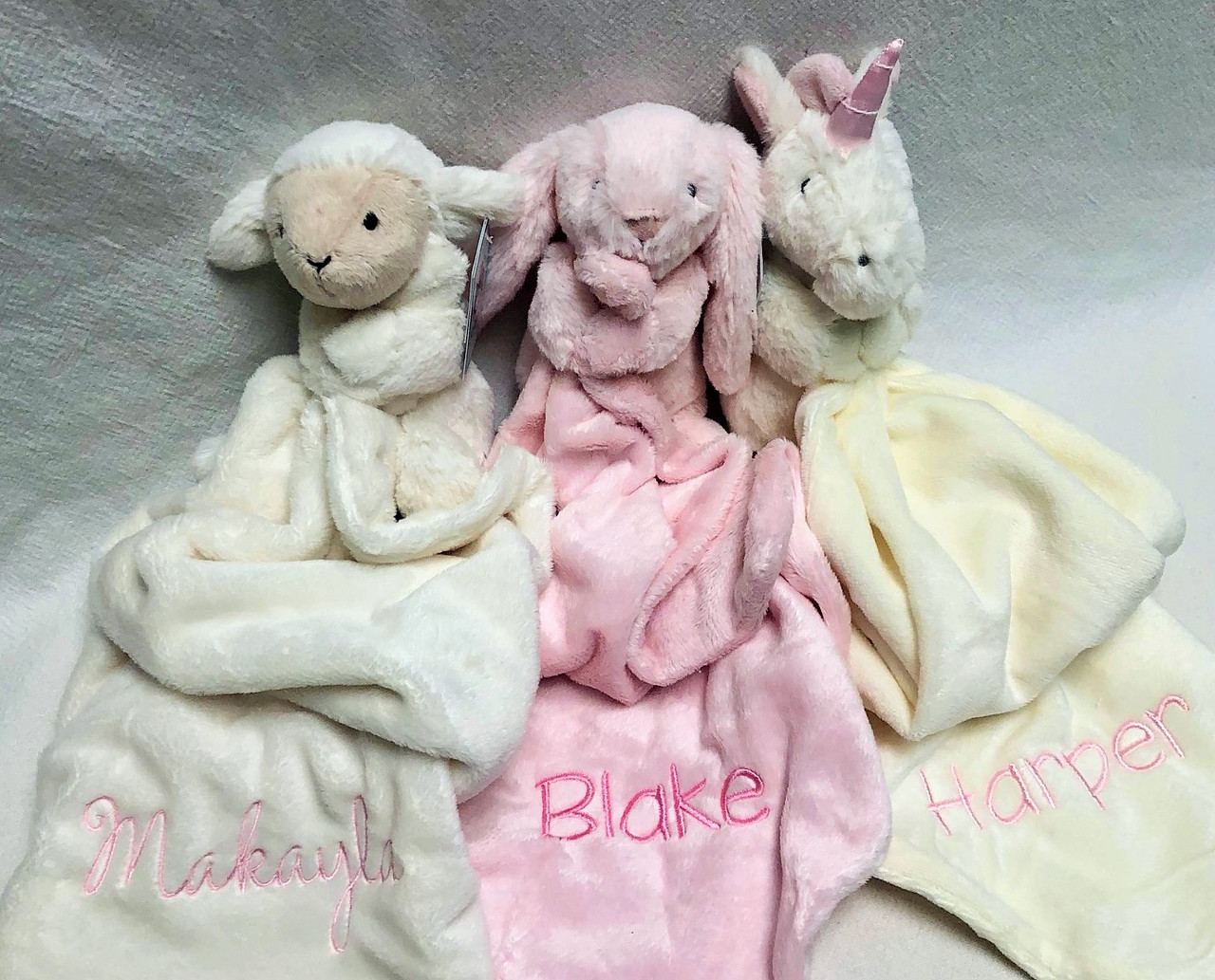 Pink Blanket and Lovey Set NoteworthyNotes