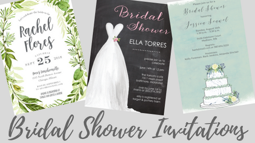 Wedding Dress Bridal Shower Invitation