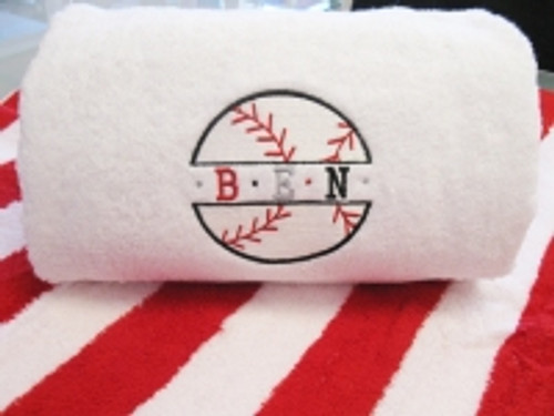 Baseball Bath Towel