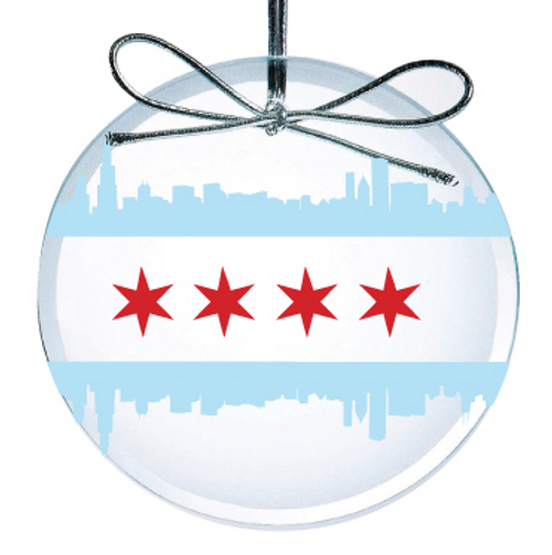Chicago Flag Ornament Chicago Flag Ornament