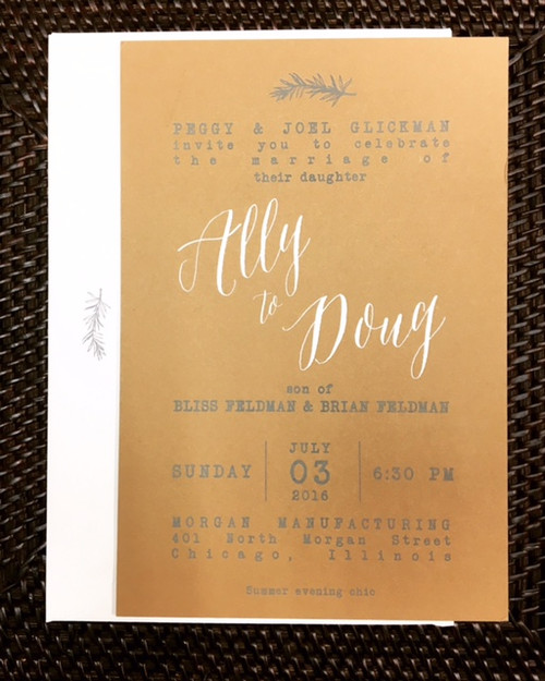 Ally and Doug: Wedding Invitation