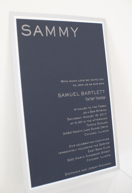 Samuel Barlett: Bar Mitzvah Invitation