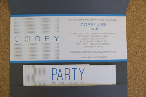 Corey Lee: Bar Mitzvah Invitation