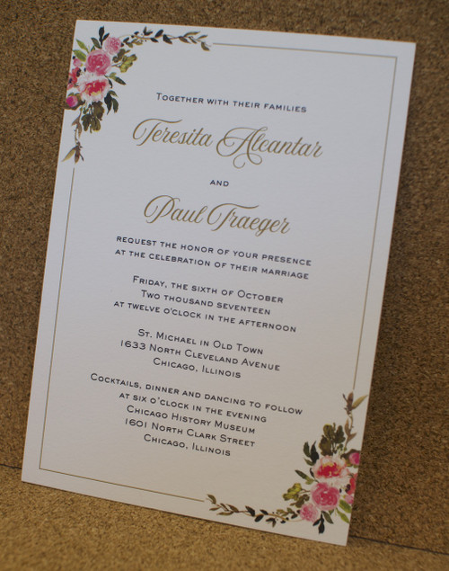 Teresita and Paul: Wedding Invitation