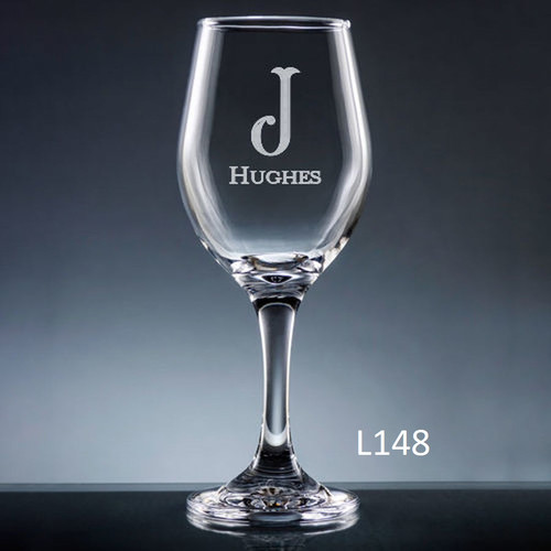 Fortaleza Wine Glasses - 10 Fonts