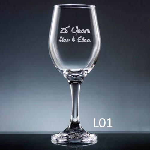 Palacio  Wine Glass - 7 fonts