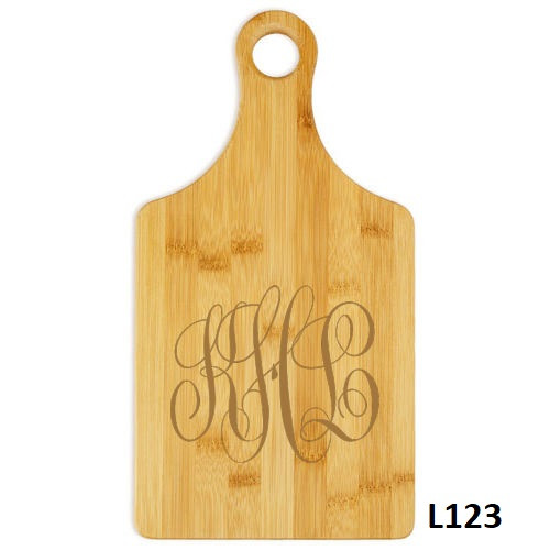 Delavan Monogram Paddle Cutting Board- 10 Fonts