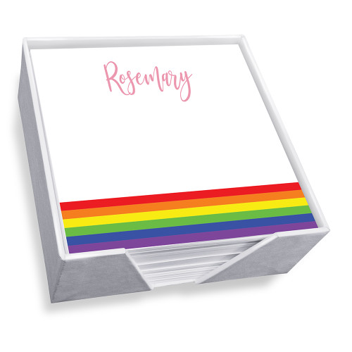 Rainbow Memo Square