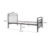 Sonata Bed - King Single - Black