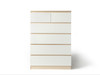 Jolt Tallboy Drawers - Natural / White