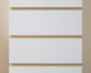 Jolt Six Drawer - Slim - Natural / White