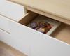 Jolt Six Drawer - Wide - Natural / White