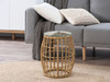 Rattan Look Side Table - Natural