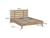 Soren Queen Bed - Natural