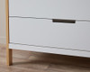 Aspiring Change Table with Drawers - White/Natural