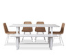 Zander 6 Seater Dining Table - White