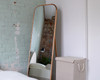 Ola Full Length Curved Rectangle Oak Mirror