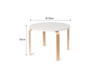 Hudson Kids Round Table - White/Natural