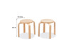 Hudson Kids Stool - Set of 2 - Natural