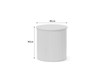 Eve Drum Side Table - White