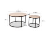 Vigo Nesting Coffee Tables - Black