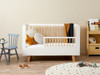 Aspen Cot Toddler Bed Half Frame - White/Natural