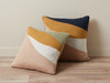 Myla Abstract Knit Cushion - Sage/Pink
