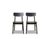 Leon Dining Chair - Set of Two - Black
