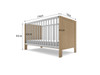 Aspiring Classic Cot - White/Natural