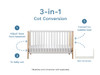 Aspiring Classic Cot - White/Natural