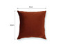 Velvet Throw Cushion Cover - Rust