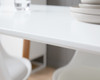 Contemporary 4 Seater Dining Table - White