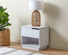 Zack Bedside Table - White