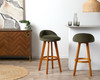 Jamie Bar Stool - Set of 2 - Olive Green