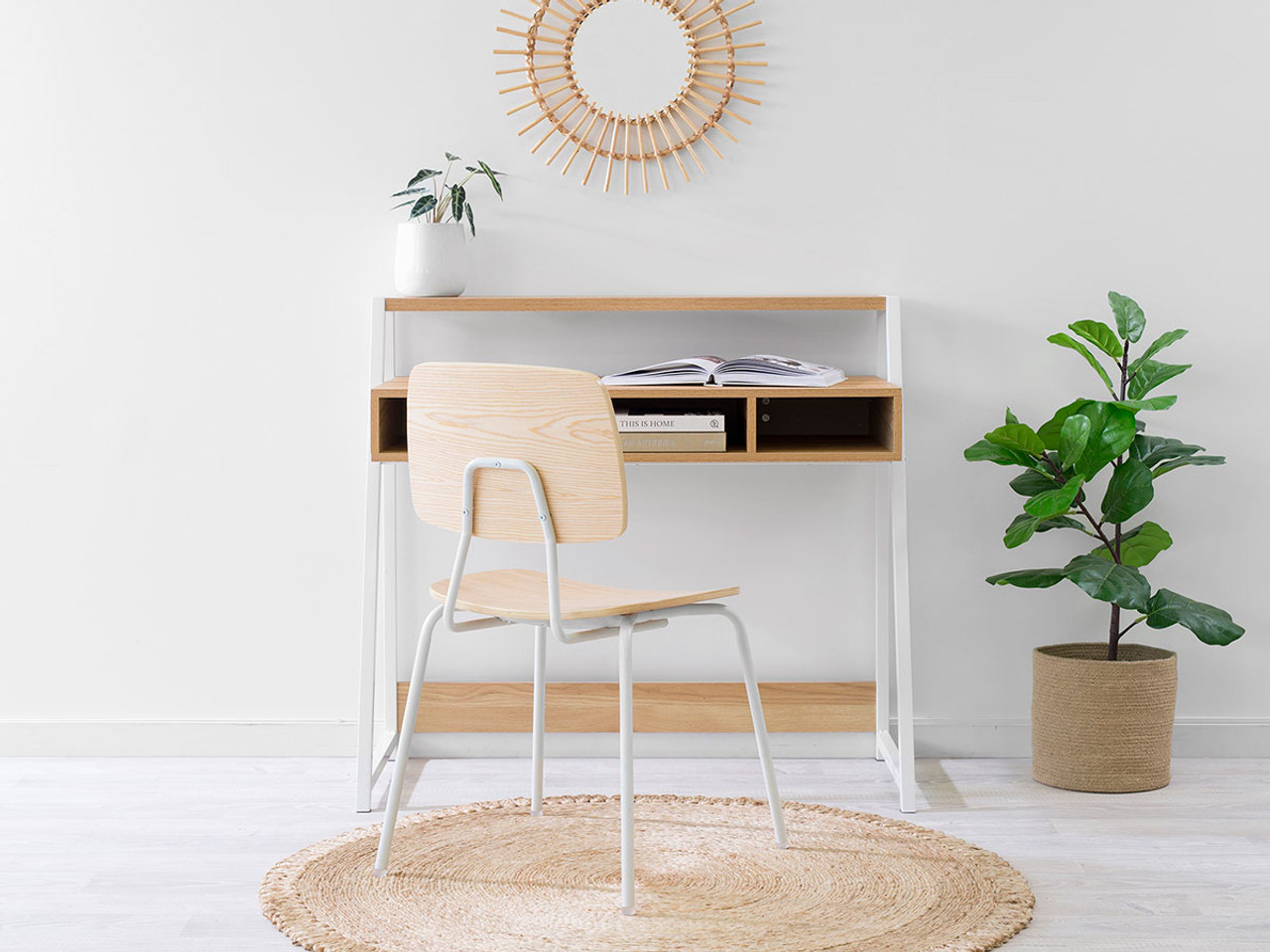 Stylish Your Home with Porto Desk in White - Mocka