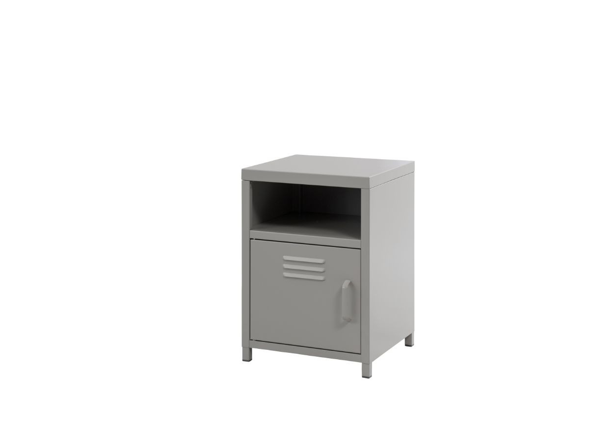 Mocka Locka Bedside Table Light Grey Bedroom Furniture