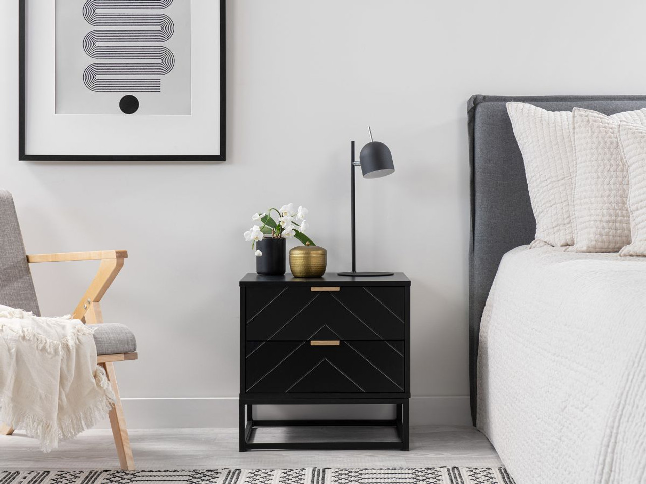 Black nightstand shop under $50