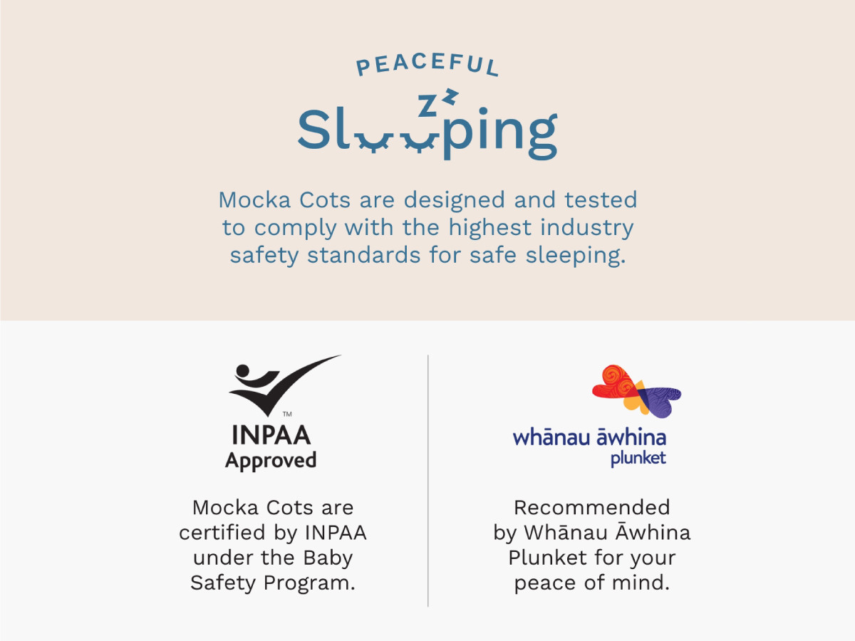 Mocka Sonata Cot Black Nursery Furniture