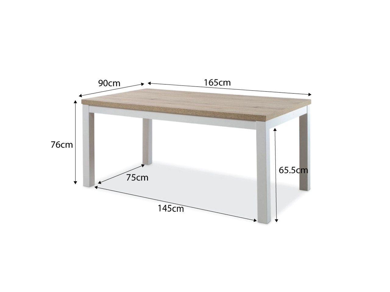 Average size 6 2025 seater dining table