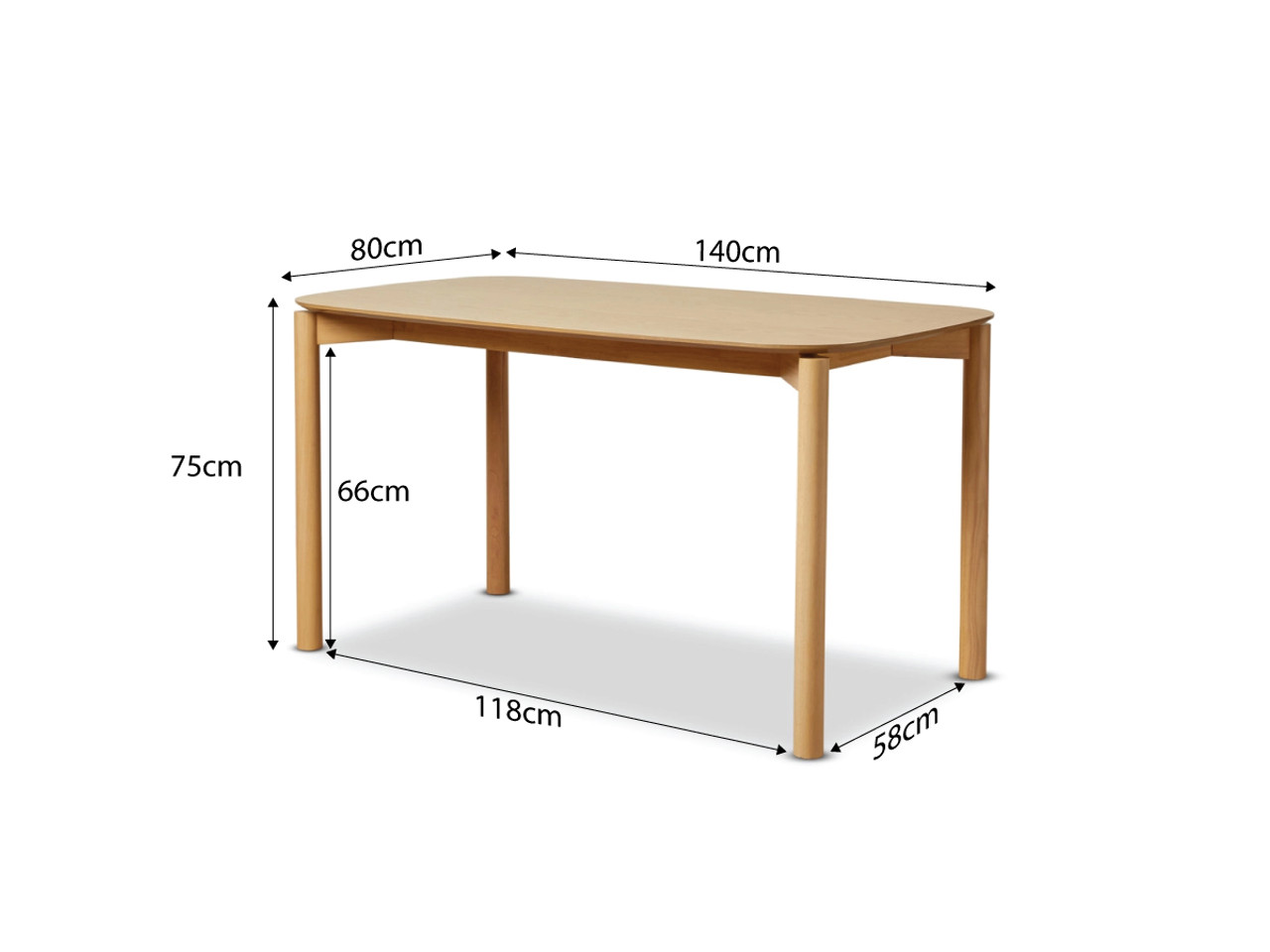 Leon 6 Seater Dining Table Natural Dining Furniture Mocka NZ