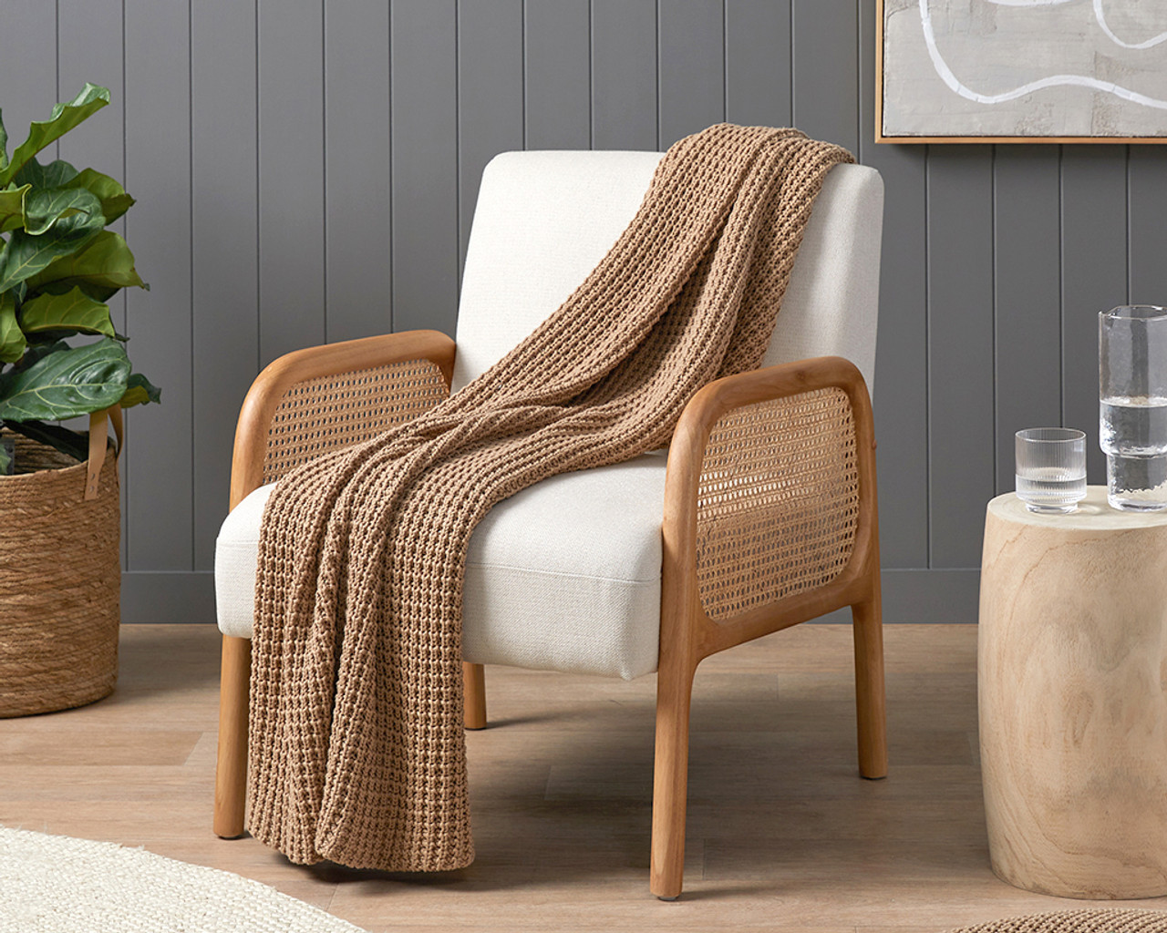 Lineage Woven Striped Throw Blanket by Kravitz Design + Reviews