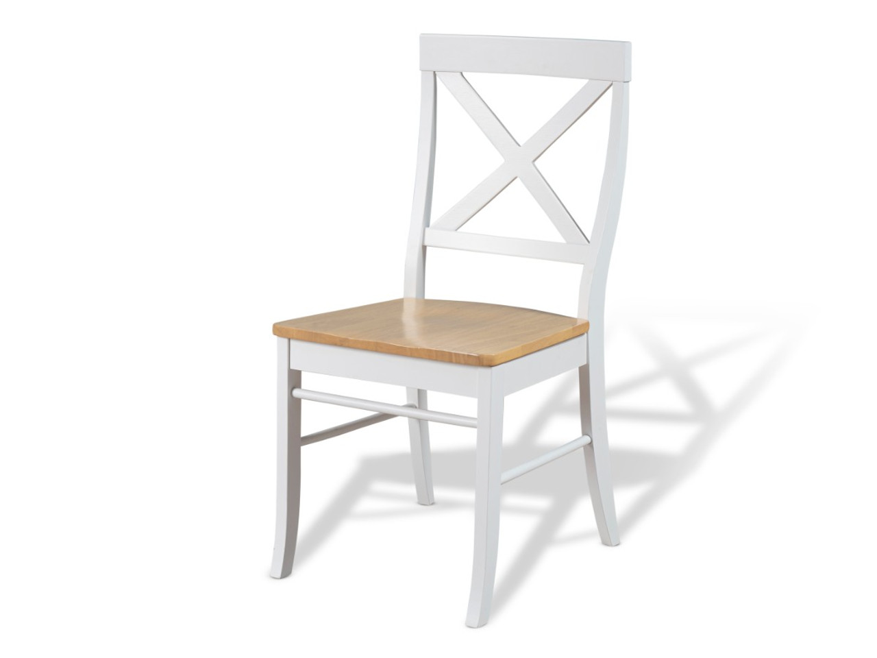 Hamptons Dining Chair - Set of 2 - White/Natural | Dining Furniture ...
