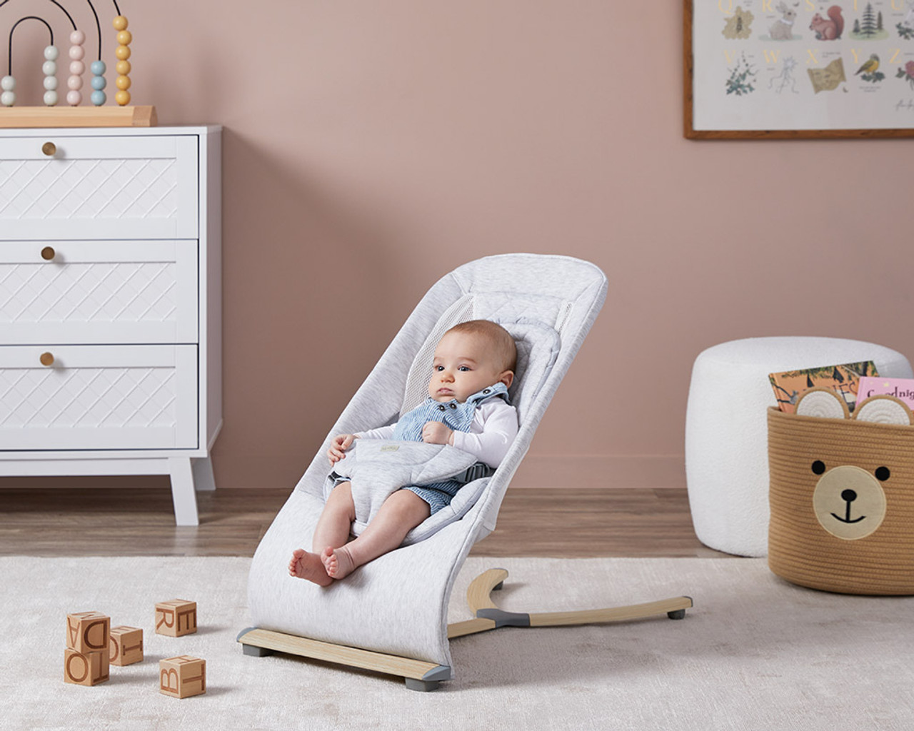 Aubrey Padded Bouncer - Soft Grey