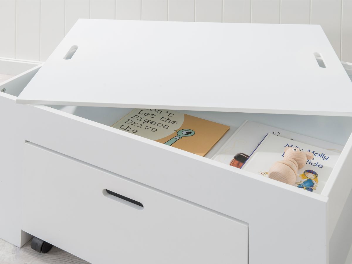 kids play table with drawers
