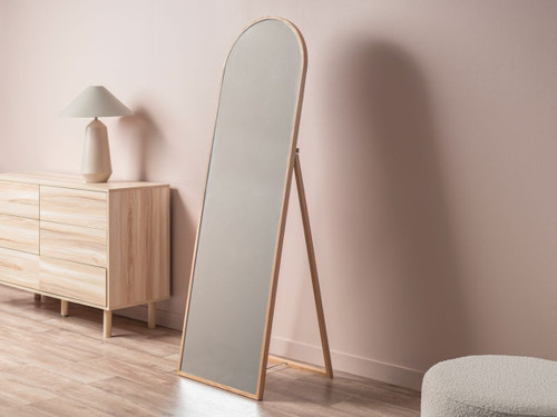 Lena Full Length Arch Oak Mirror