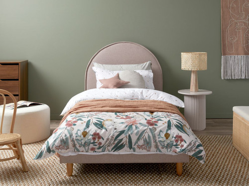 Imogen Single Bed - Dusty Pink