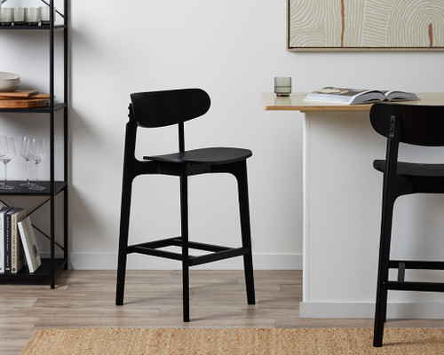 Leon Bar Stool - Black