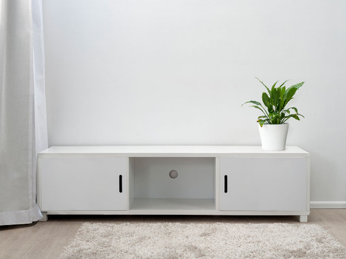 Mocka Essentials Entertainment Unit - White Doors