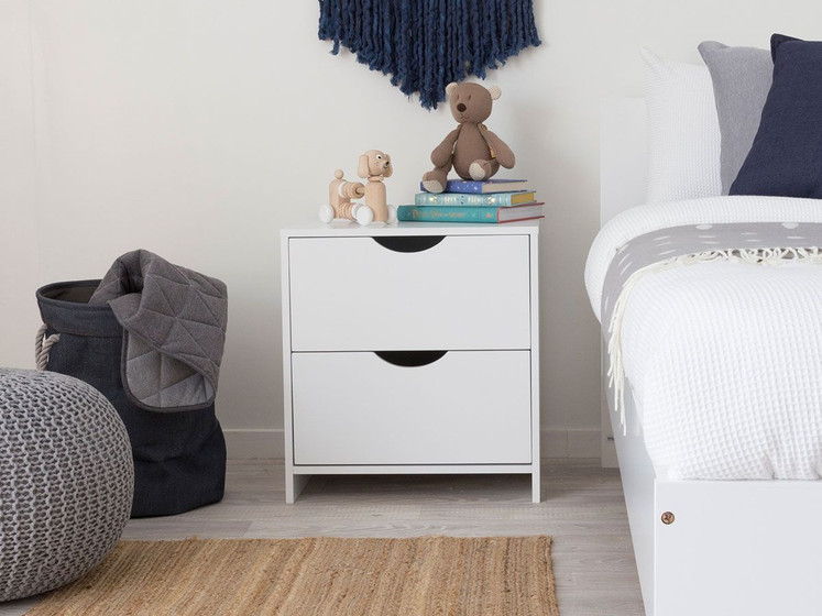 Addi Bedside Table Modern Bedroom Furniture Mocka NZ