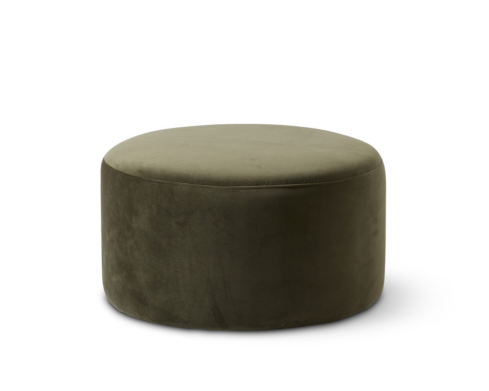 Velvet Ottoman Large - Olive Green | Home Furniture | Mocka NZ
